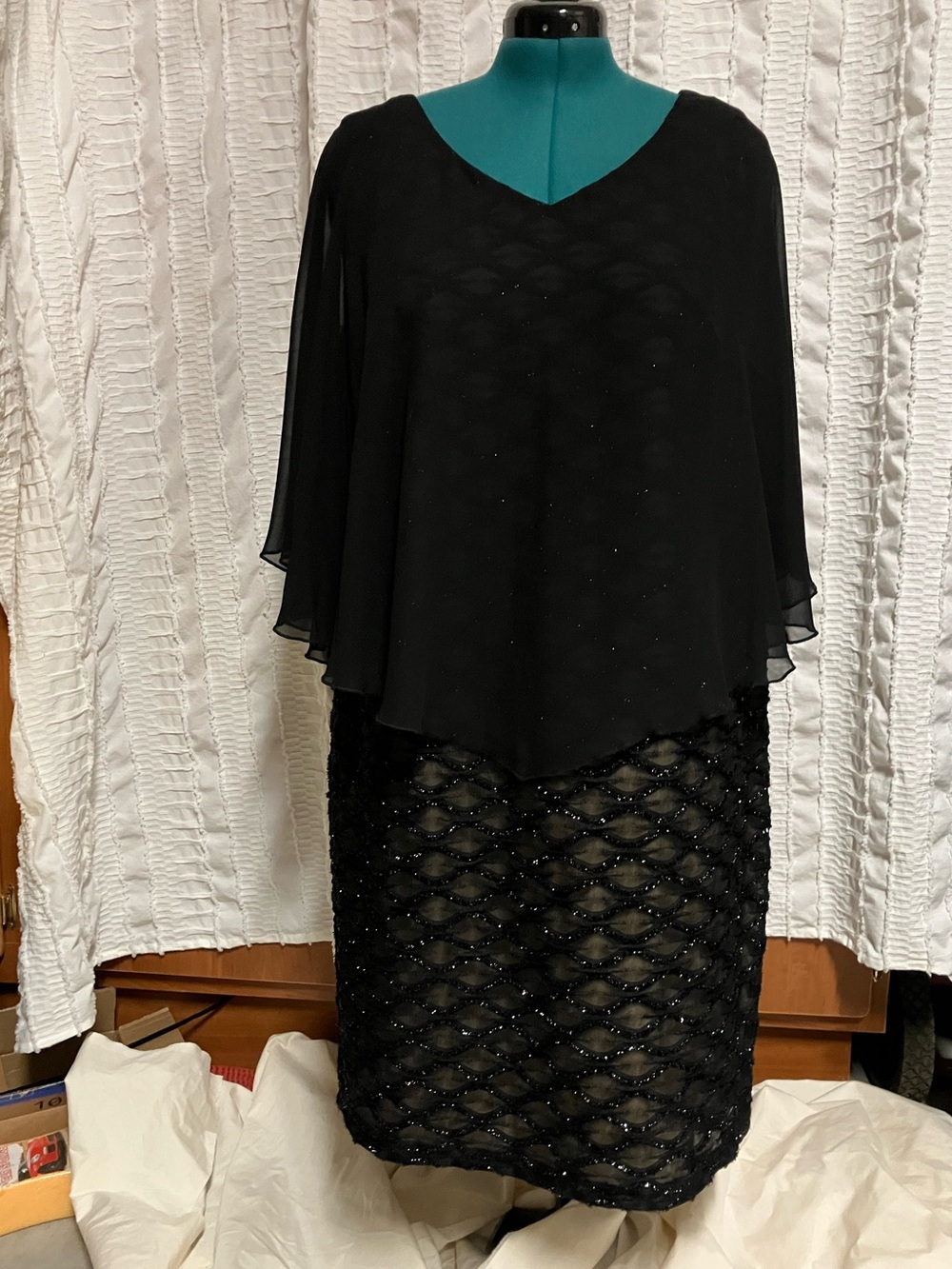 Connected Apparel Black Cocktail Dress